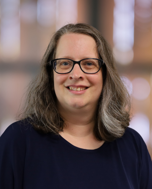 Woman with glasses and braid